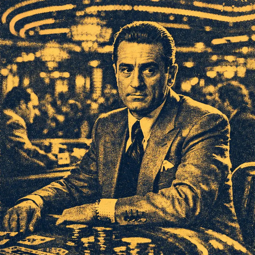 Kadr z filmu Kasyno: Robert De Niro w kasynie